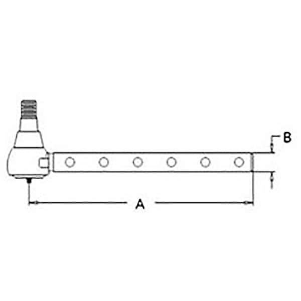 Aftermarket Outer Tie Rod End RHLH Fits Massey Ferguson 2675 2705 2745 2775 2805 3038564M92 - main